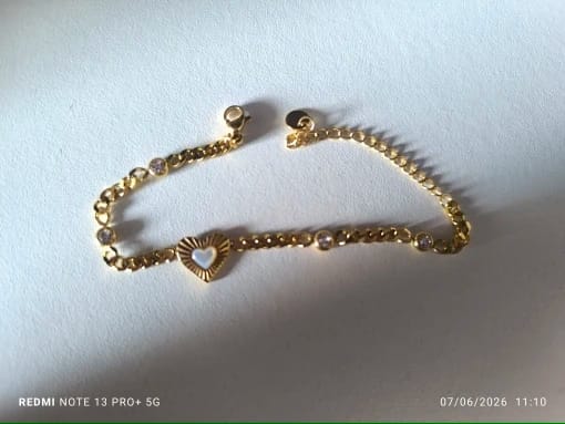 Customer photo review of Mermaid Luxe CZ Shell Bracelet