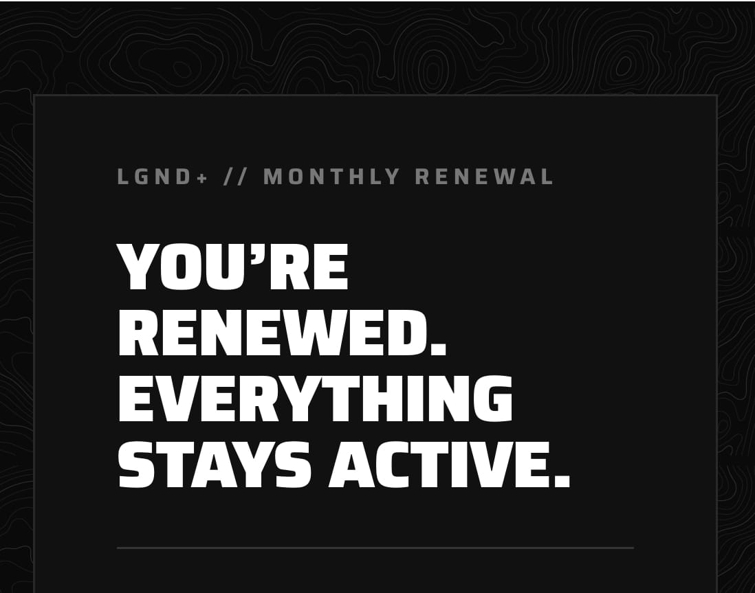 Customer photo review of LGND+ Membership