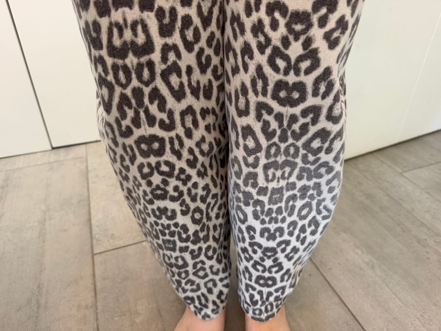 Customer photo review of Wild Leopard Balloon Jeans / Taupe