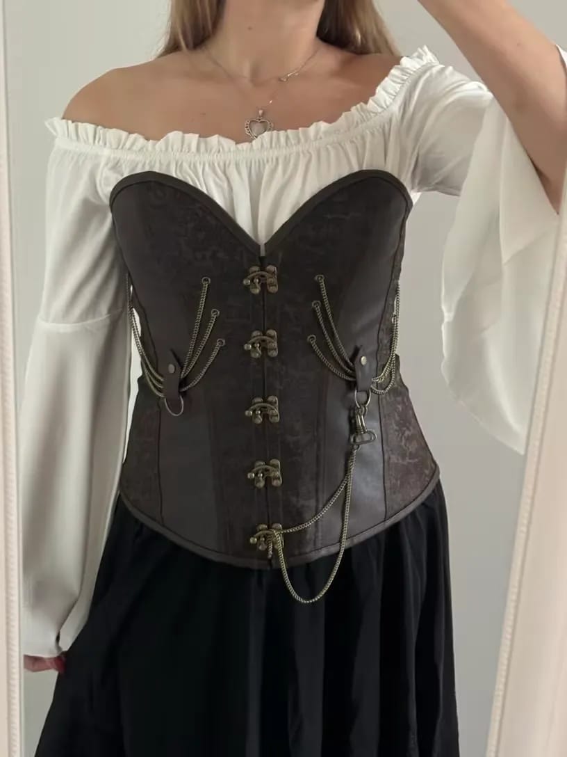 Customer photo review of Steampunk costume corset