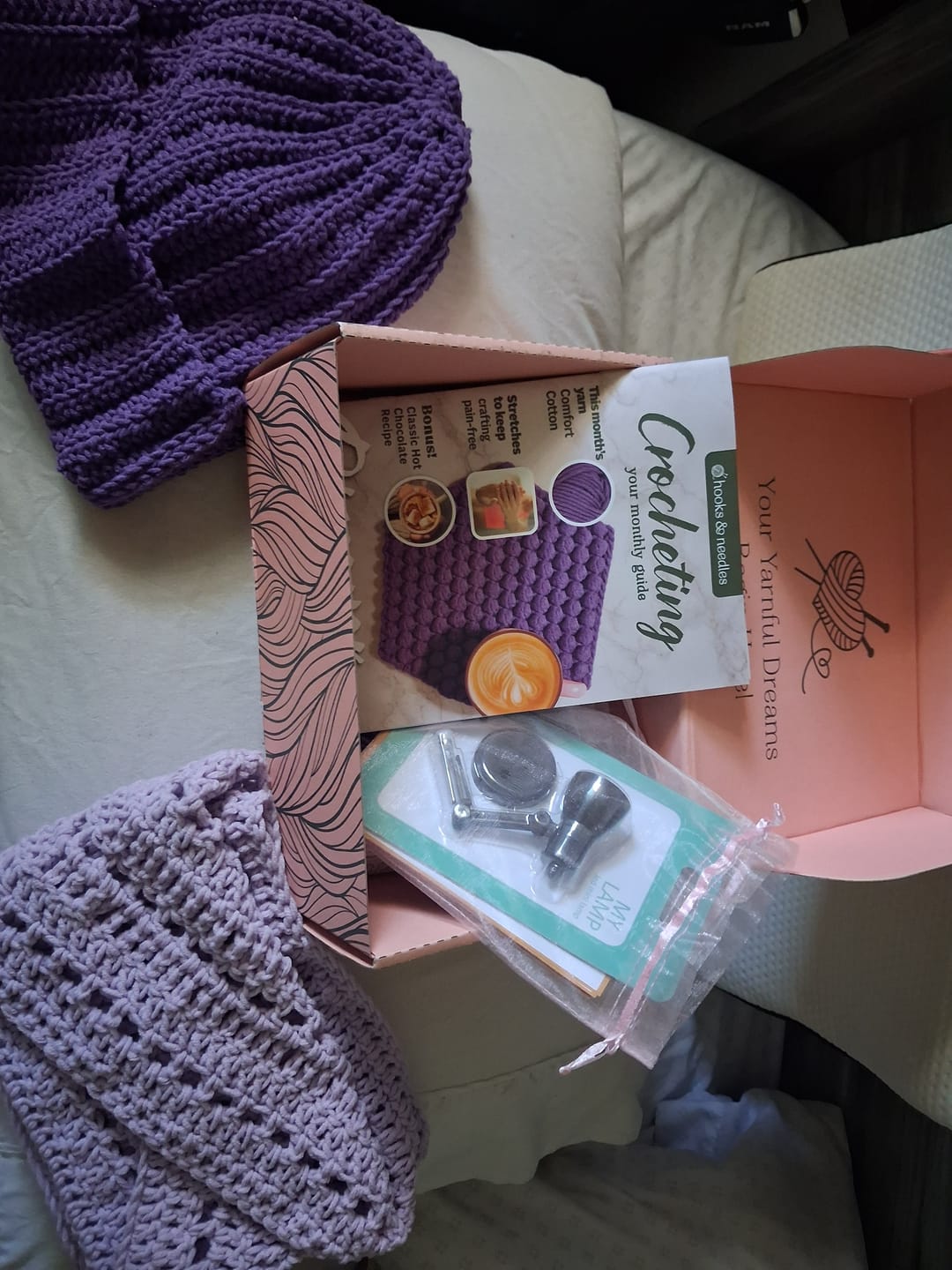 Customer photo review of Hooks & Needles Subscription Box