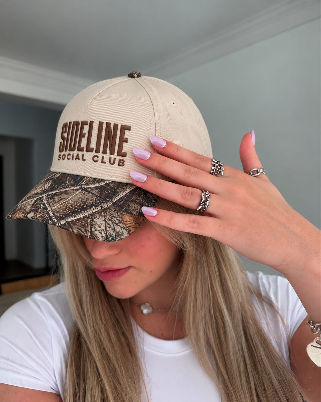 Customer photo review of Sideline Social Club Hat, Youth Sports Game Day Snapback