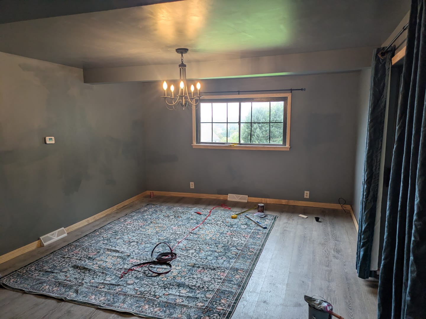 Customer photo review of Eden Washable Area Rug -  Dark Green