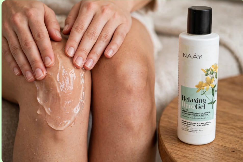 Customer photo review of Relaxing Hero Gel | Gel Corporal Calmante Frío