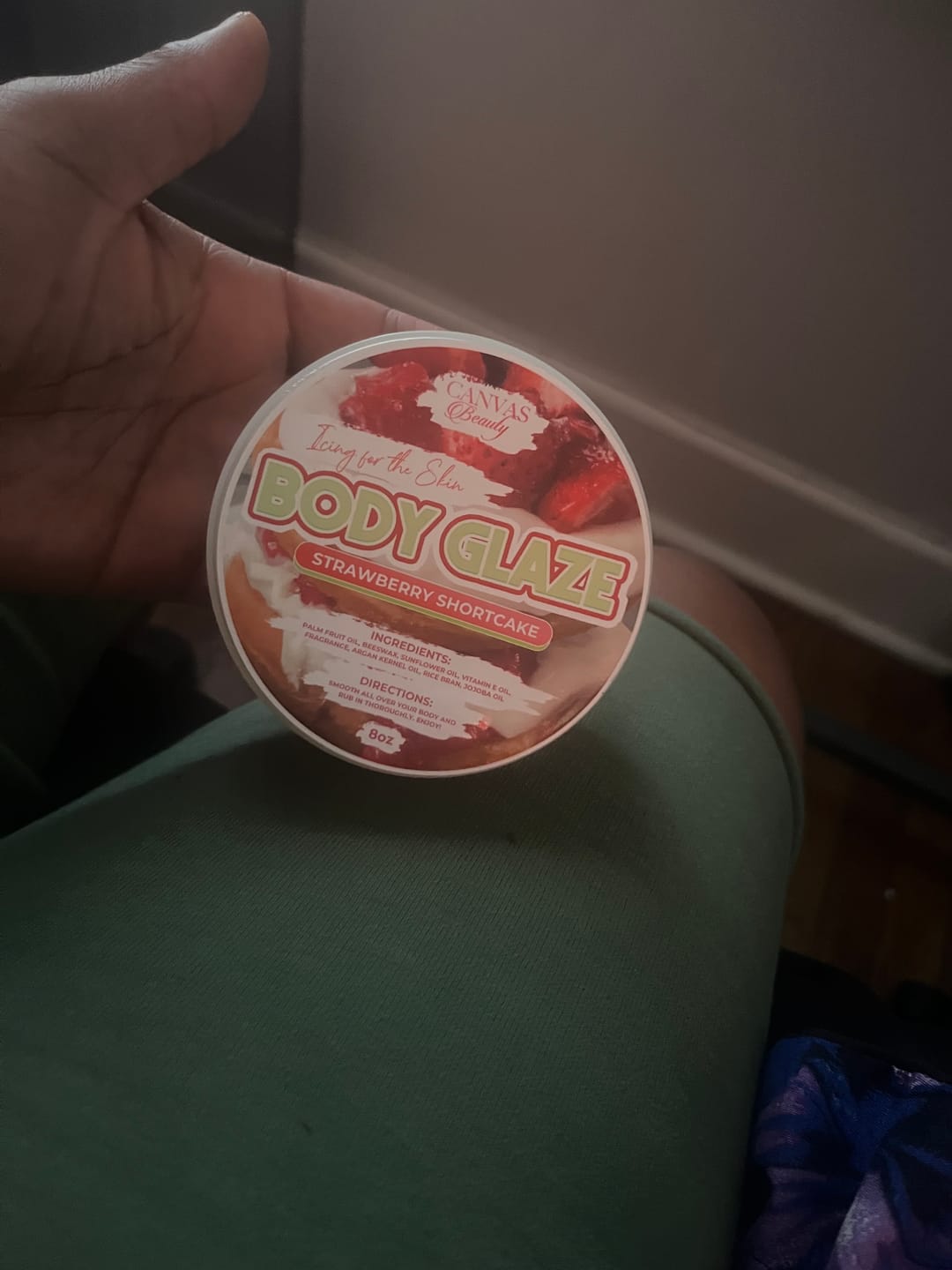 Customer photo review of BODY GLAZE: STRAWBERRY SHORTCAKE