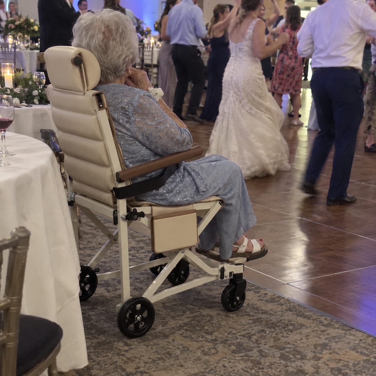 Customer photo review of Folding Transport Chair