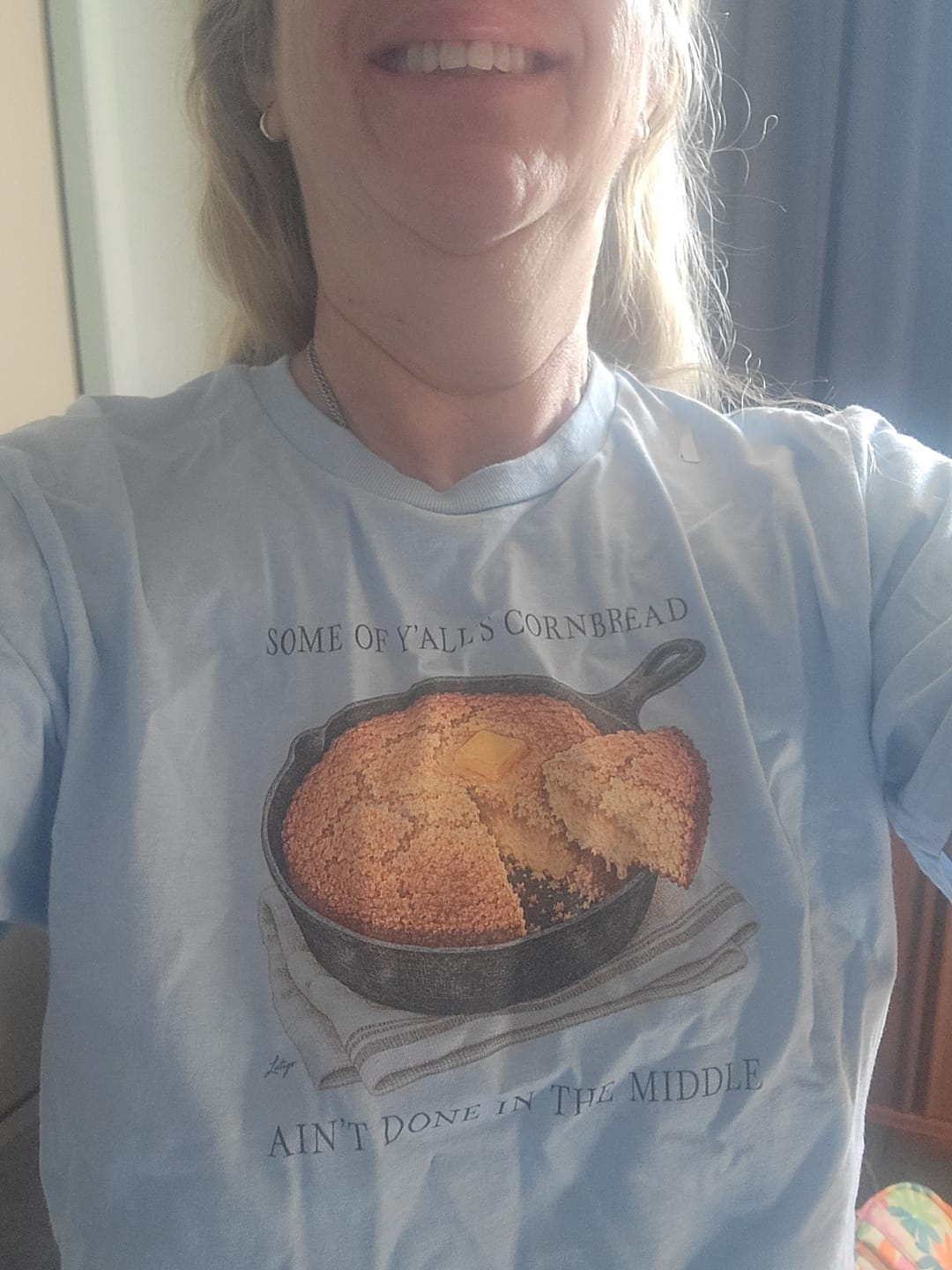 Customer photo review of Cornbread Tee