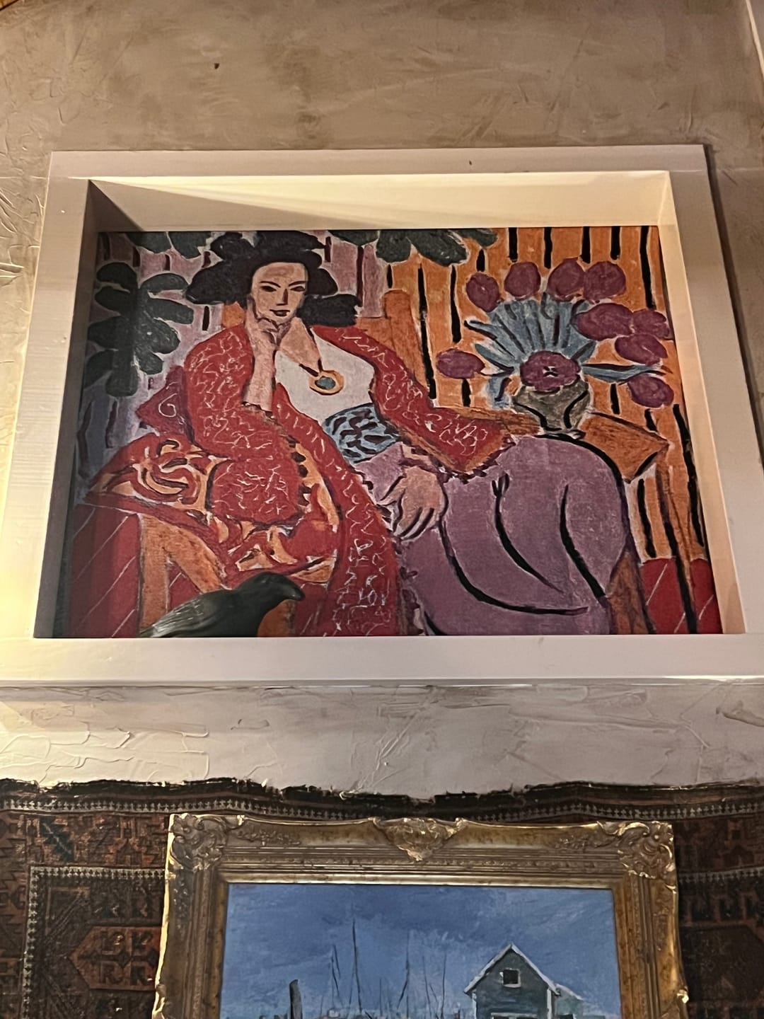 Customer photo review of Art Inspired Woven Tapestry Throw Blanket – Sofa Throw & Wall Hanging