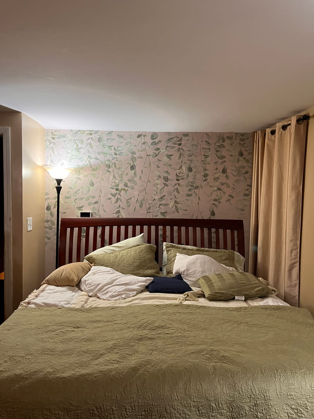 Customer photo review of Joanna - Olive Branches on Texture Wallpaper