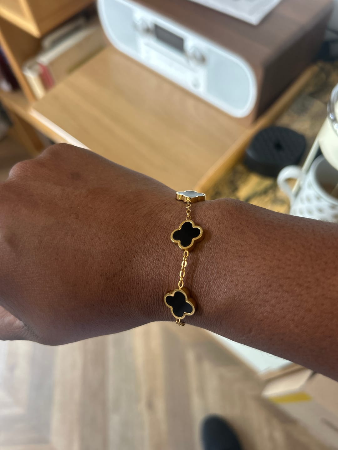 Customer photo review of Black Clover Bracelet