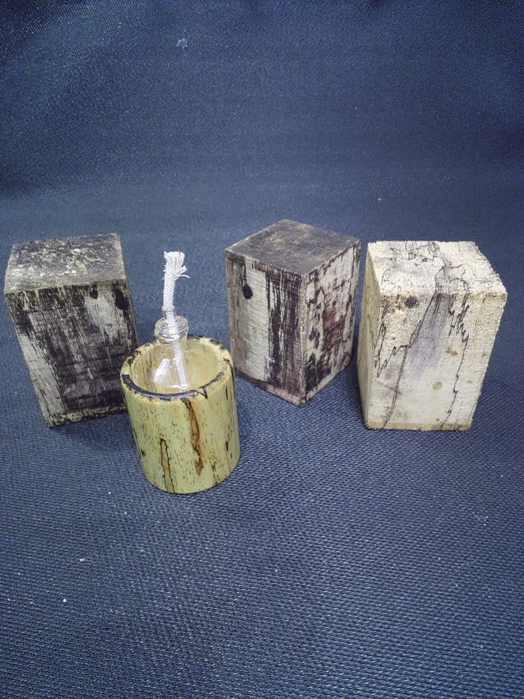 Customer photo review of Spalted Tamarind Wood Turning Blank for Bottle Stoppers, Rings, Jewelry, Game calls, Tool Handles