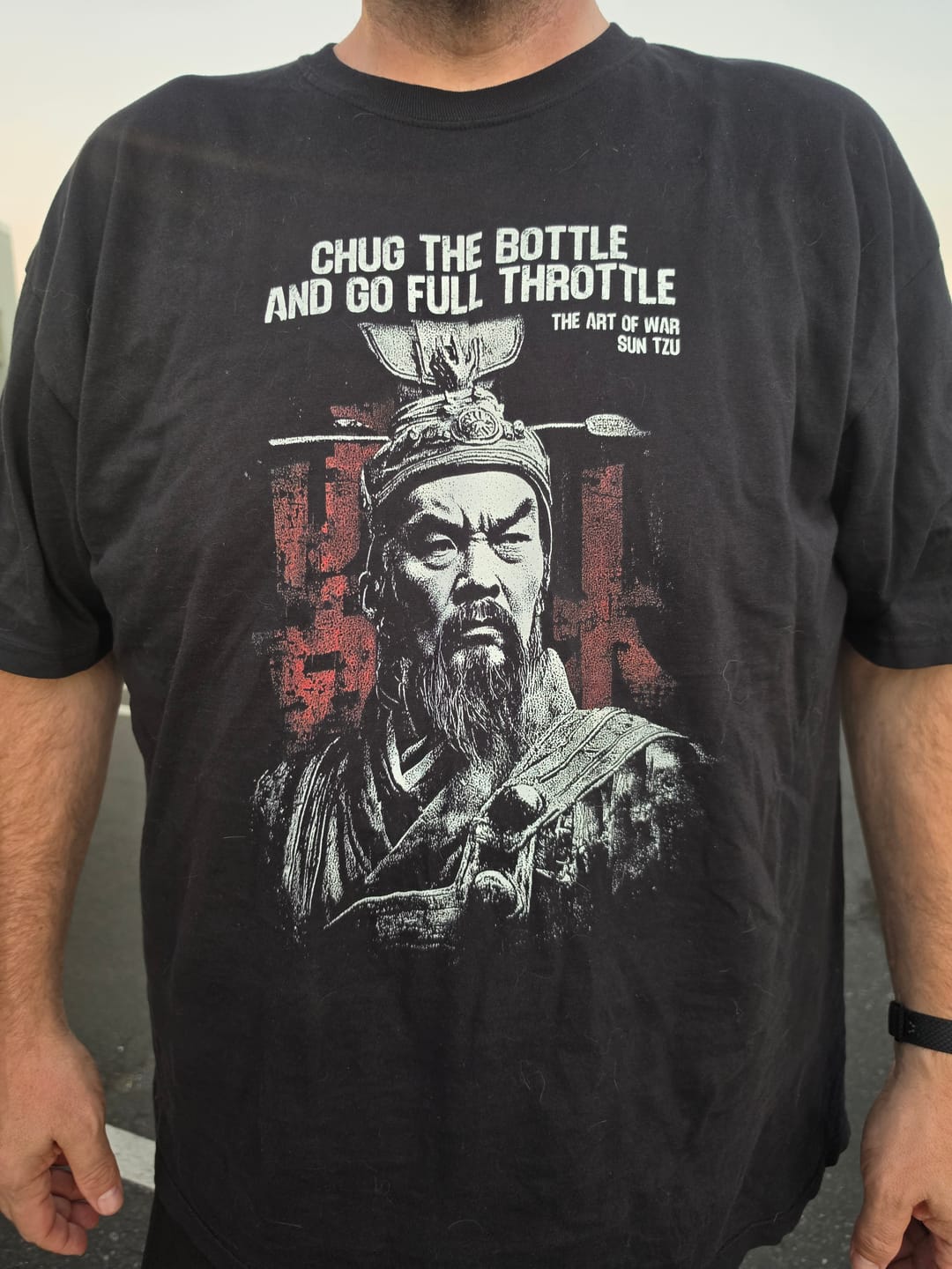 Customer photo review of Chug the Bottle Comfort Colors T-Shirt