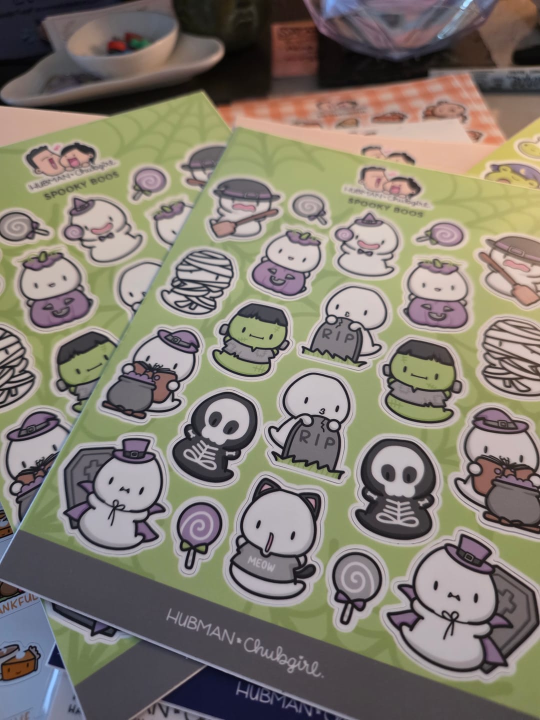 Customer photo review of Spooky Boos Sticker Sheet