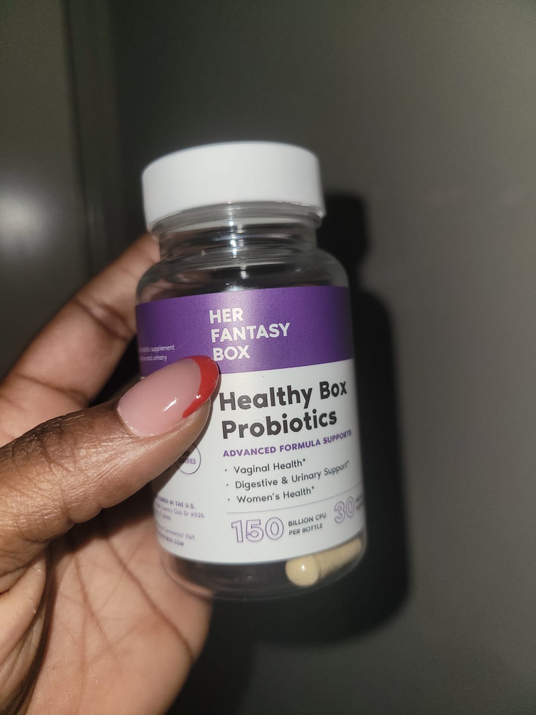 Customer photo review of Healthy Box Probiotics for pH, Odor, Pms Relief & Uti Prevention