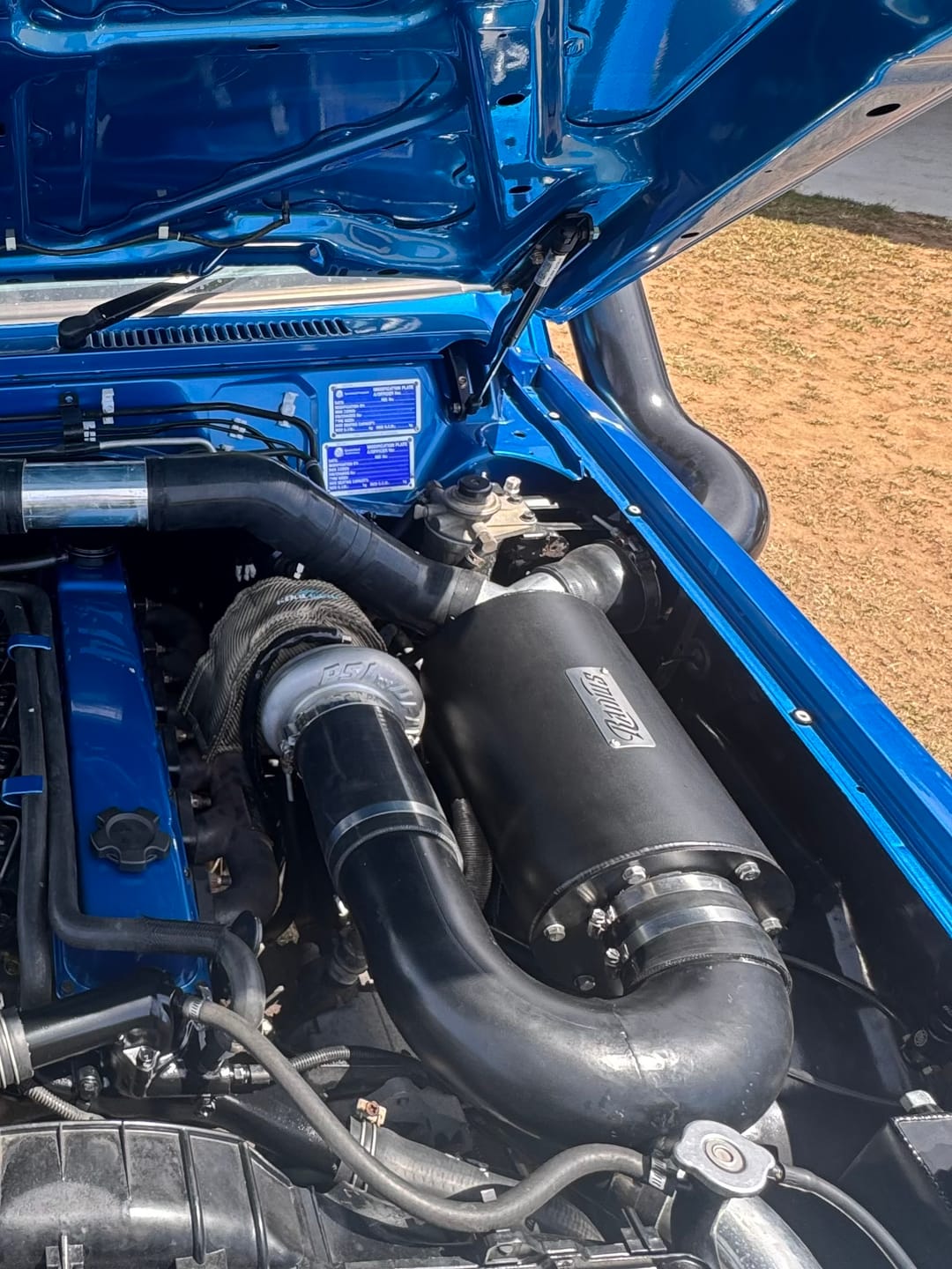 Customer photo review of Custom Air box to suit Nissan GQ Patrol Large Pod - Guard Mounted