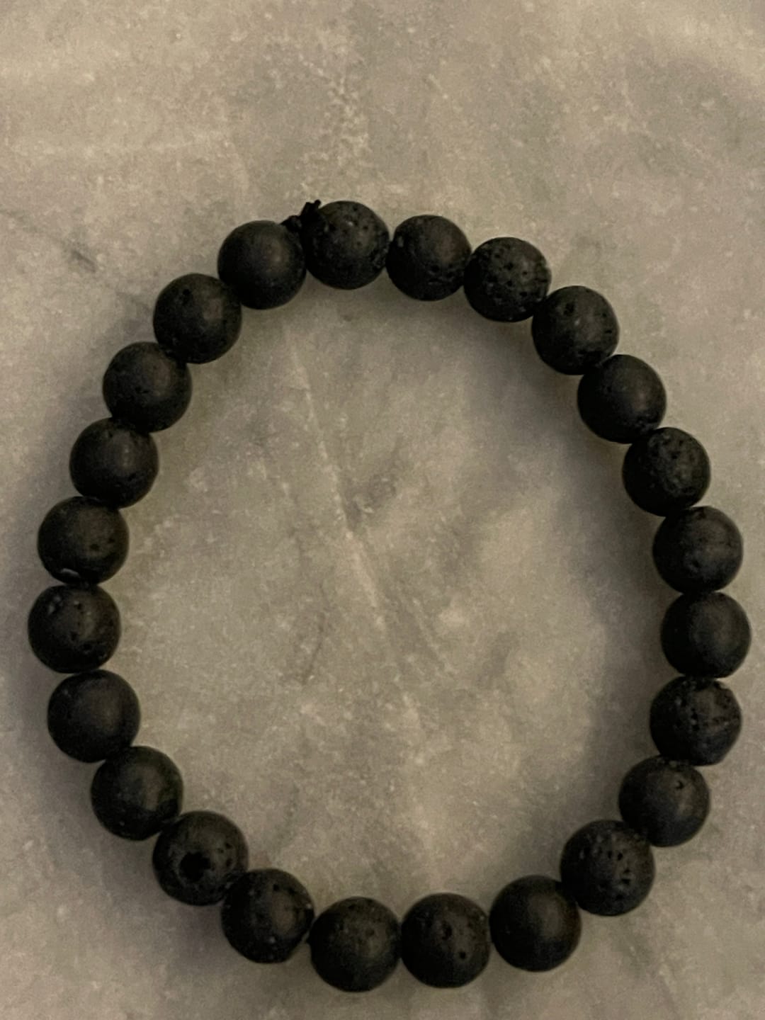 Customer photo review of Natural Volcanic Lava Bracelet | Vastu Remedy for Rebirth, Energy & Emotional Balance | 8 mm Beads