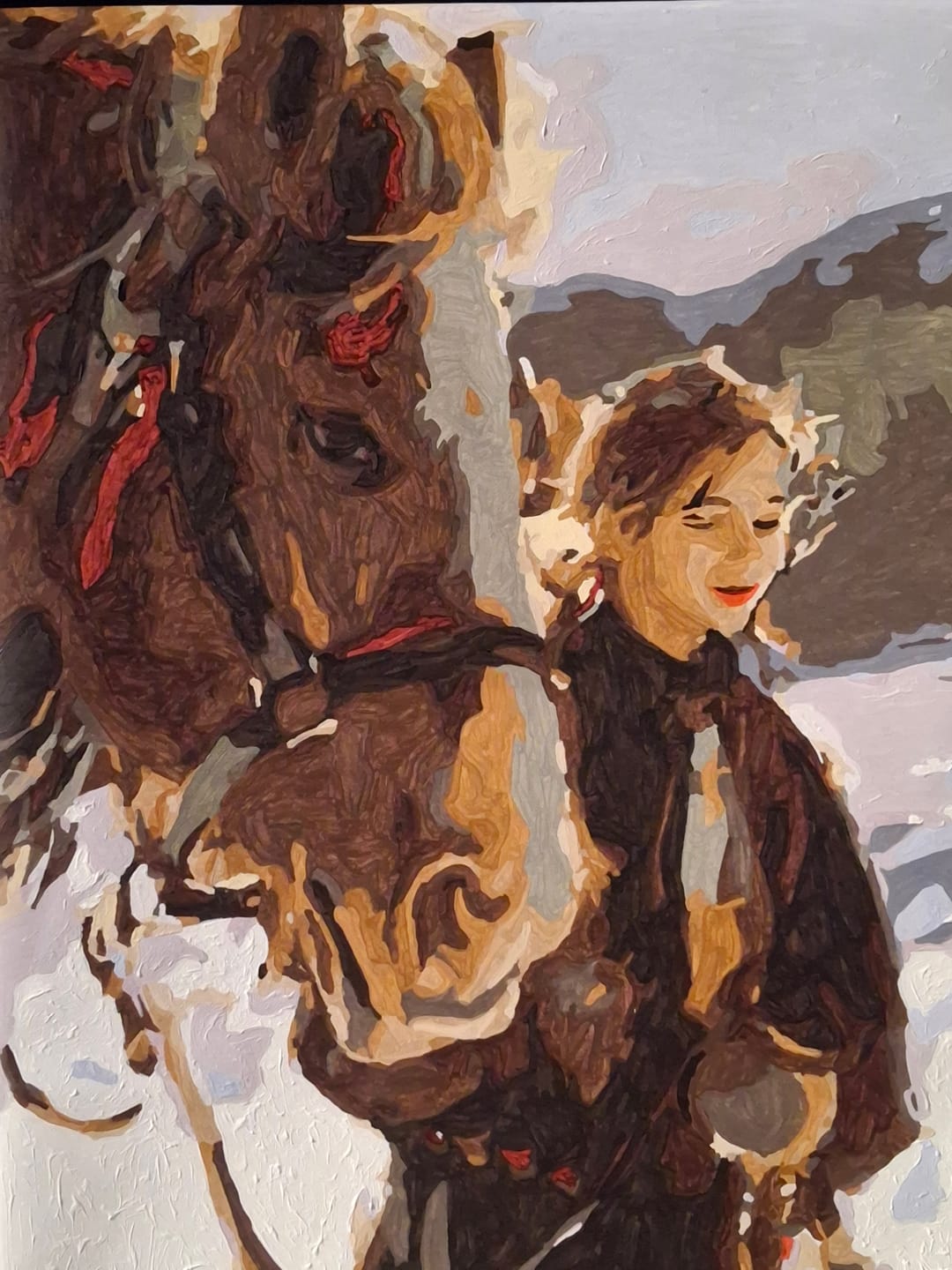 Customer photo review of Paint by Numbers Kit – Walking together