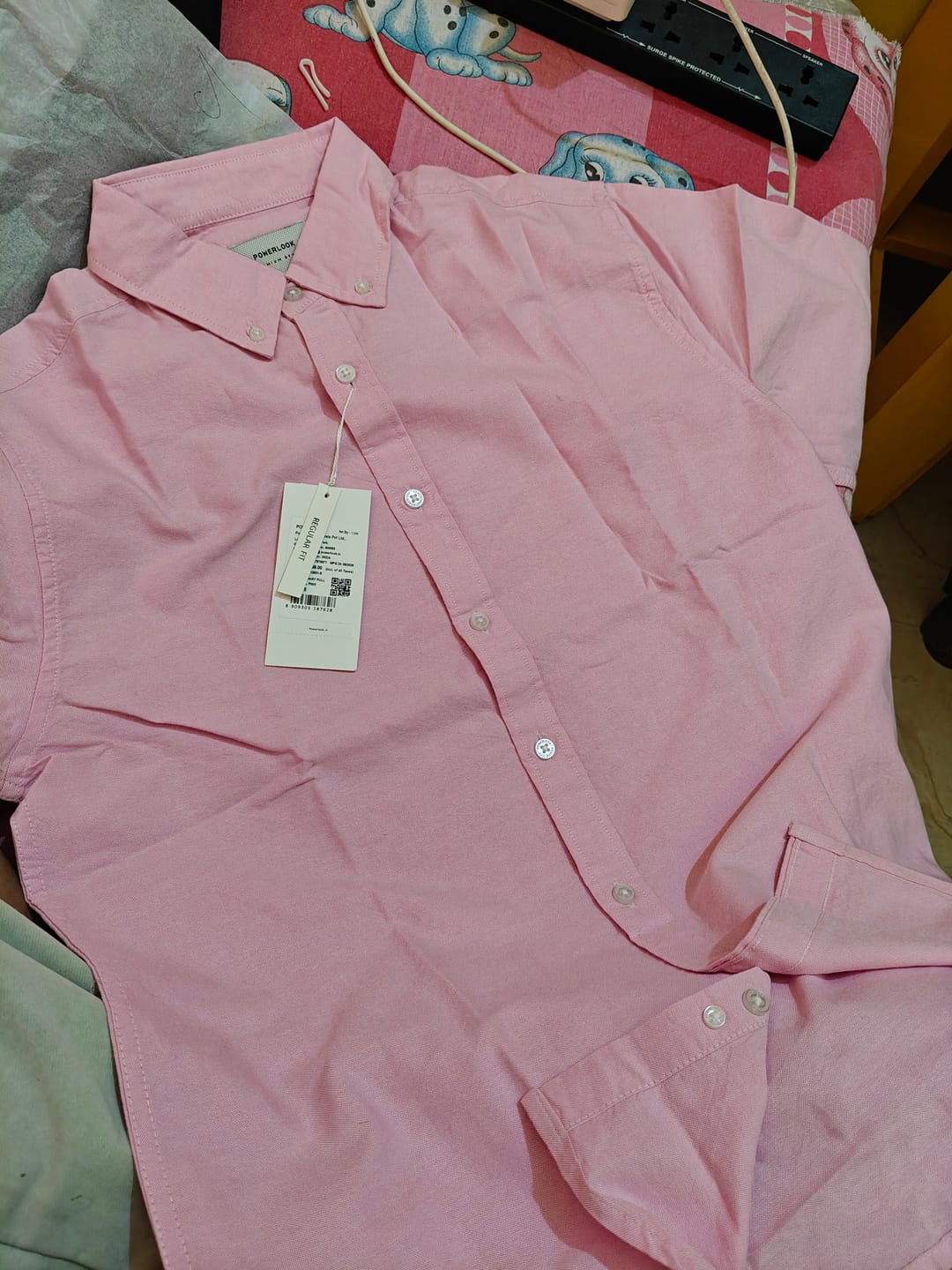 Customer photo review of Pink Oxford Shirt 100% Cotton