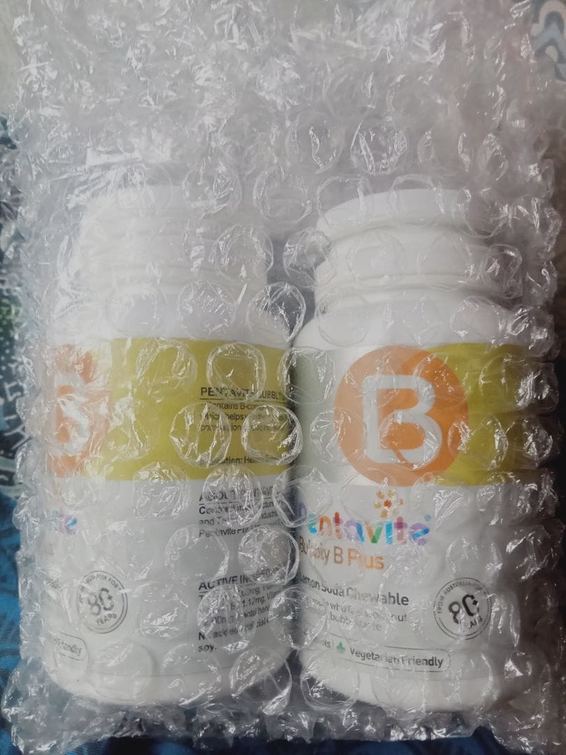 Customer photo review of Bubbly B Plus  Lemon Chewable Tablet