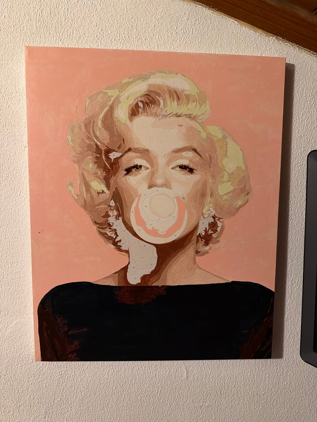 Customer photo review of Marilyn Monroe | Paint by Number