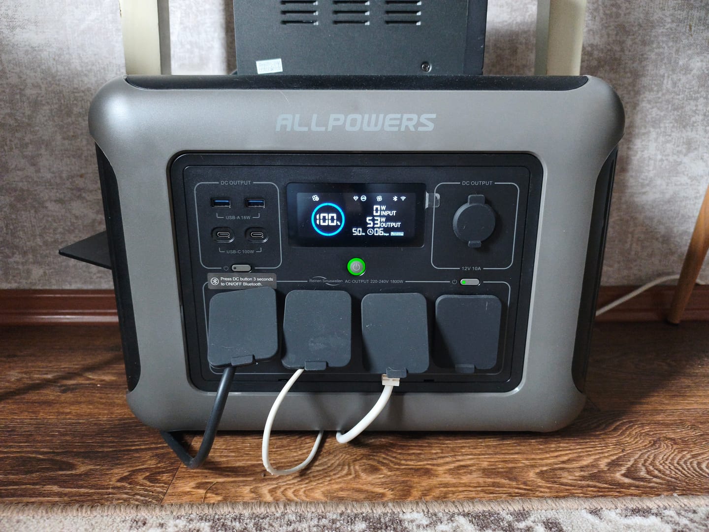 Customer photo review of ALLPOWERS R1500 Portable Power Station 1800W 1152Wh LiFeP04 Battery
