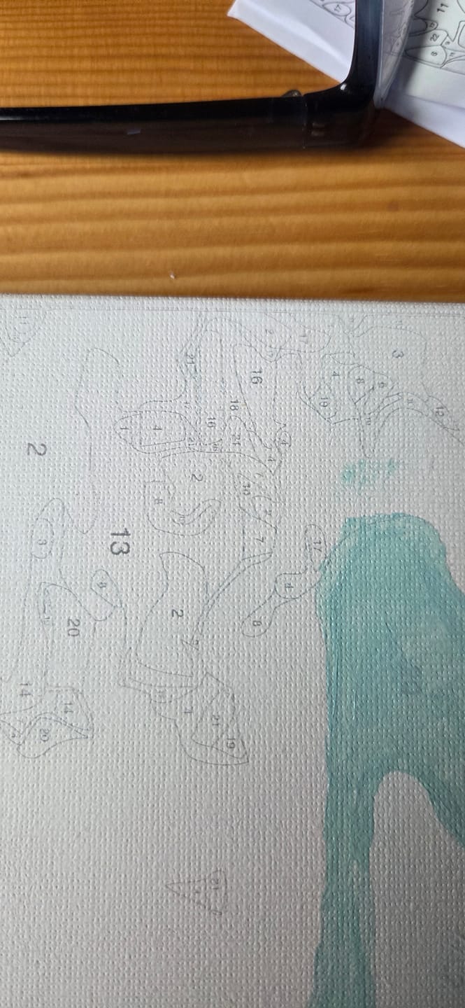 Customer photo review of Malen nach Zahlen 5 teilig - Karibiktraum, Insel im Meer