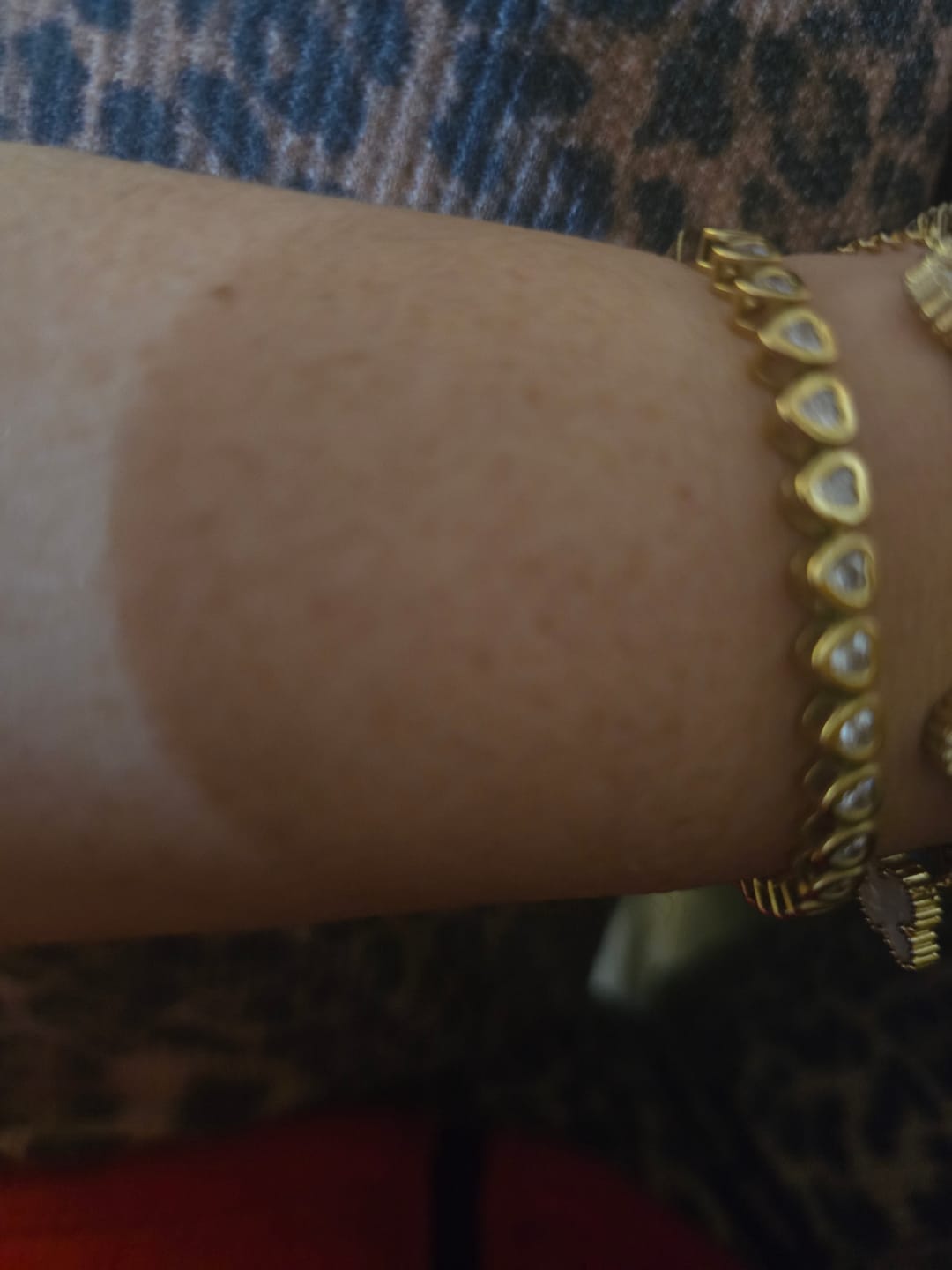 Customer photo review of Heart Tennis Bracelet
