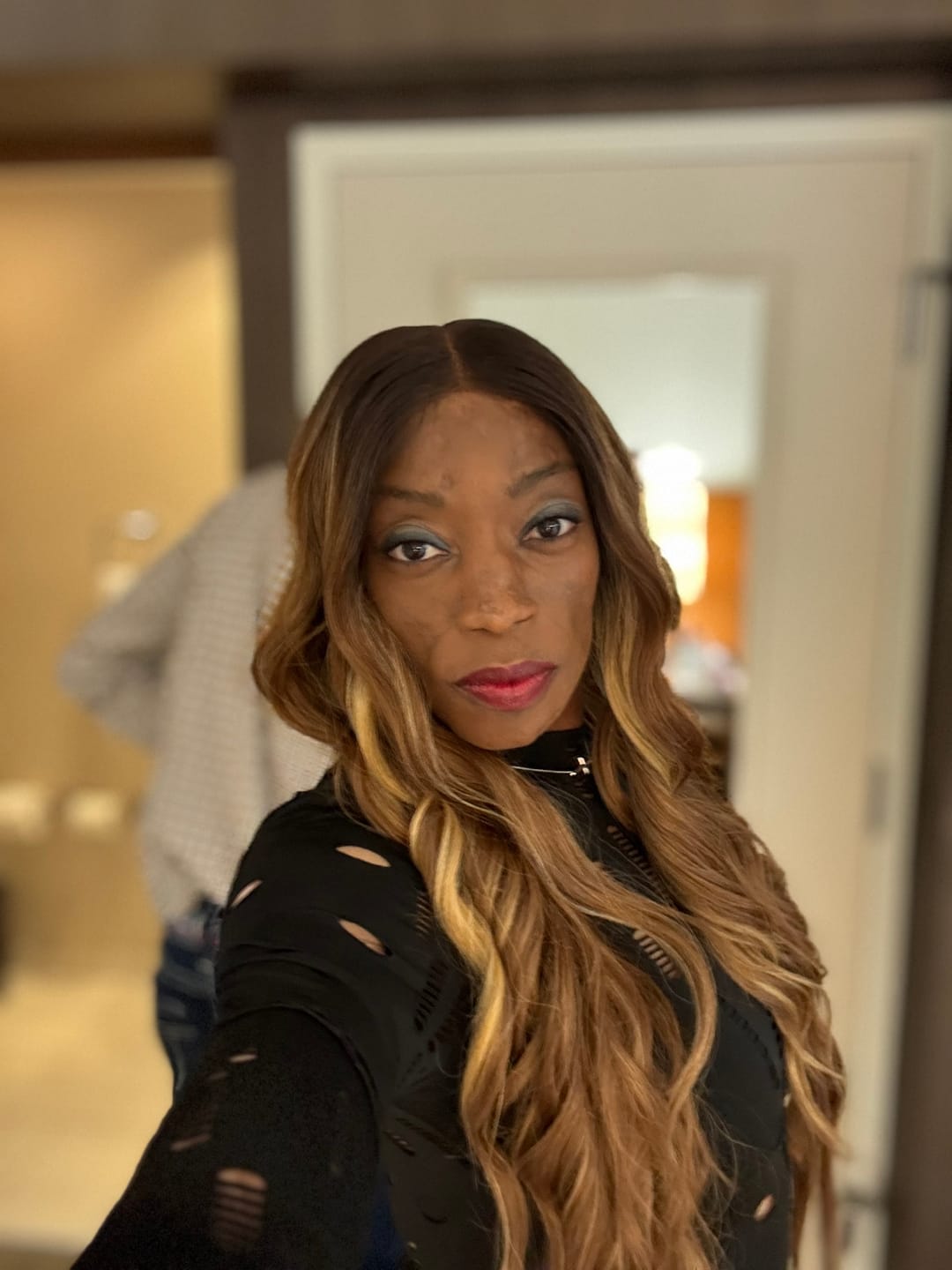 Customer photo review of Sensationnel Butta Lace HD 5" Deep Parting Lace Front Wig - BUTTA UNIT 29