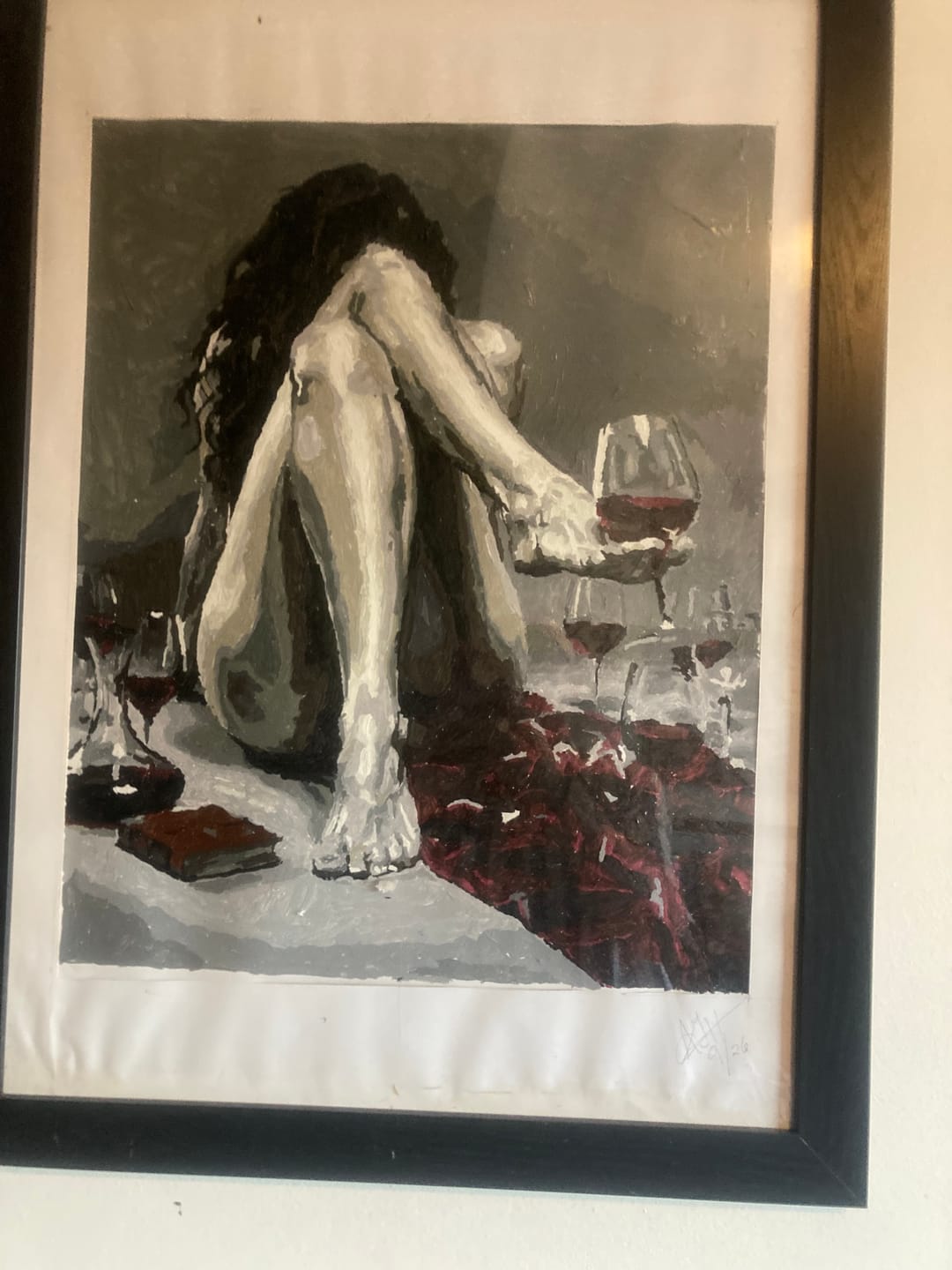 Customer photo review of The Still Life She Became (Paint by Numbers)