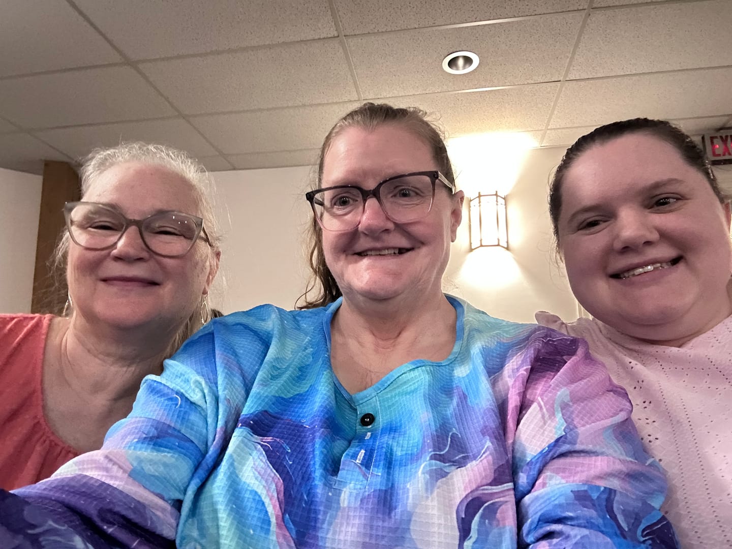 Customer photo review of Casual Henley Collar Ombre Sweatshirt