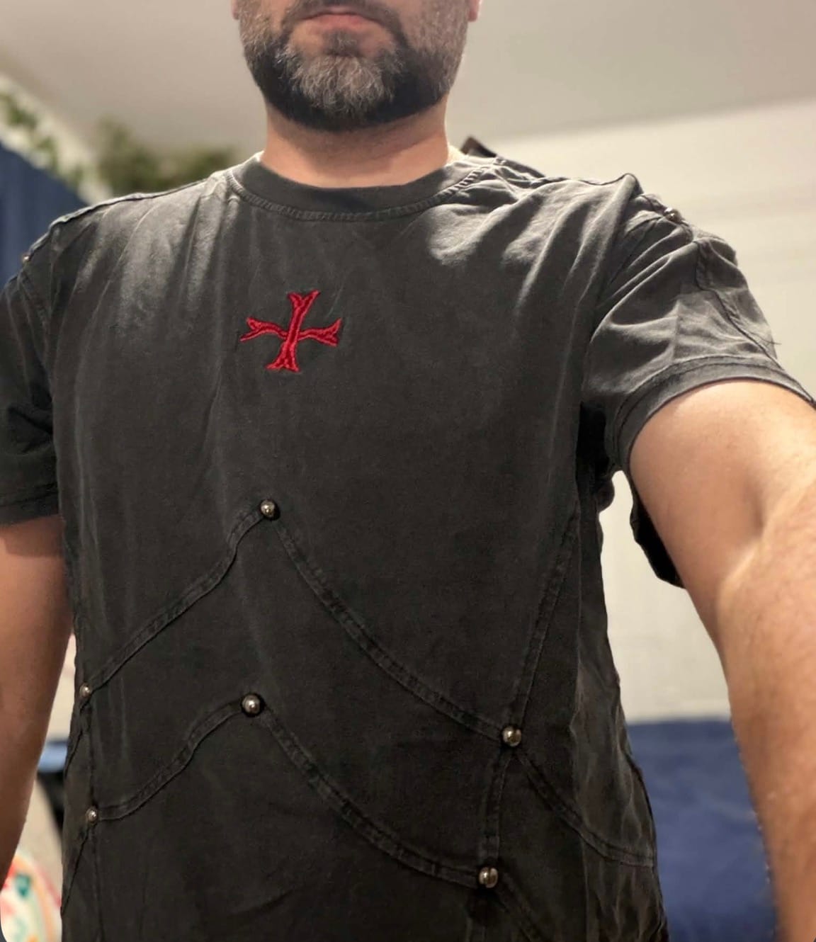 Customer photo review of Crusader Armor T-Shirt