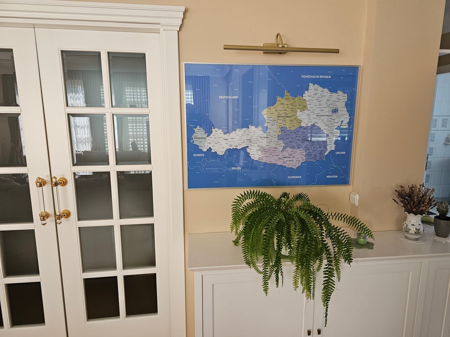 Customer photo review of Premium Poster -  Österreichkarte Hellblau