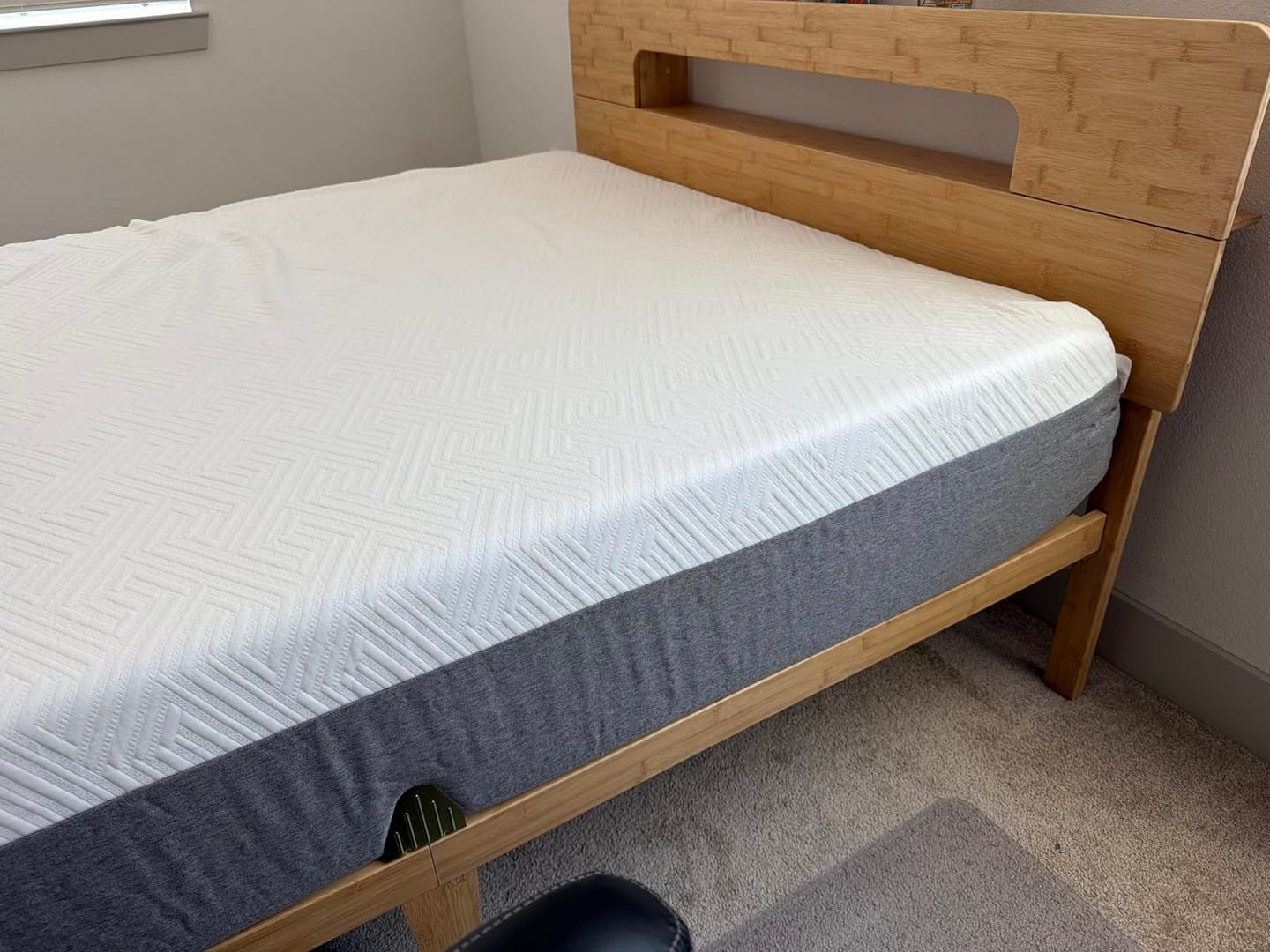 Customer photo review of Hollow - Natural Bamboo Platform Bed Frame