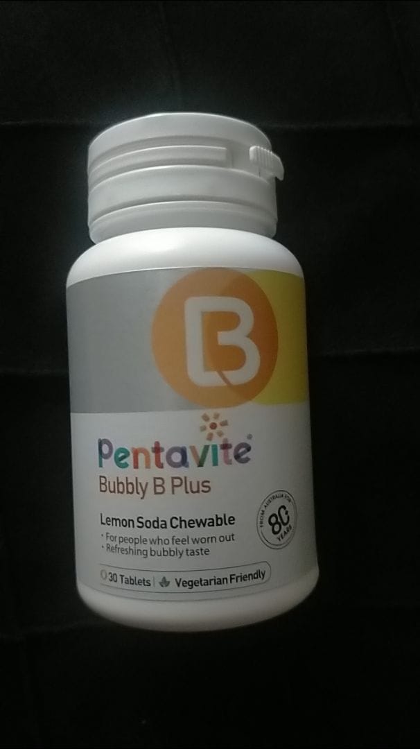 Customer photo review of Bubbly B Plus  Lemon Chewable Tablet