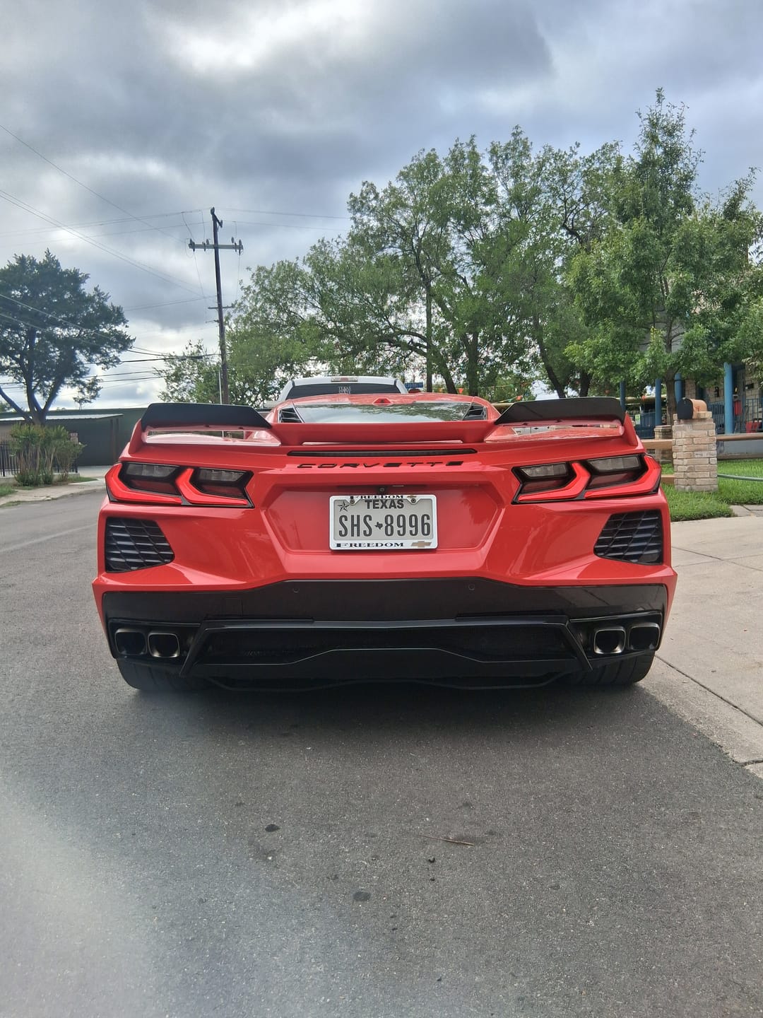 Customer photo review of Z51 Package Corvette C8 Stingray Rear Add-On Wicker Extension