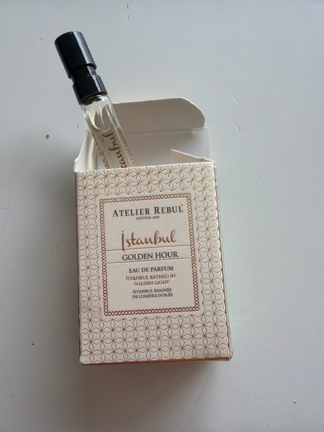 Customer photo review of Istanbul Golden Hour Parfum Sample 2ml