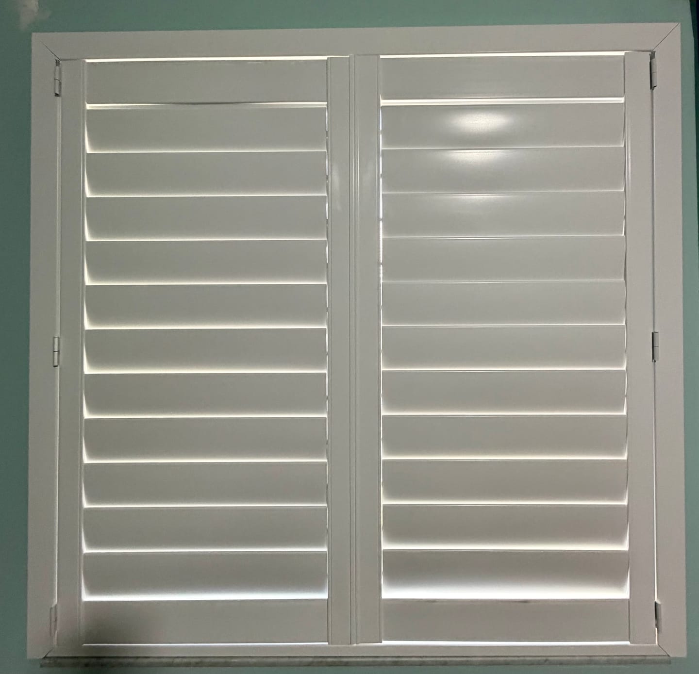 Customer photo review of Economy Polyresin Plantation Shutter