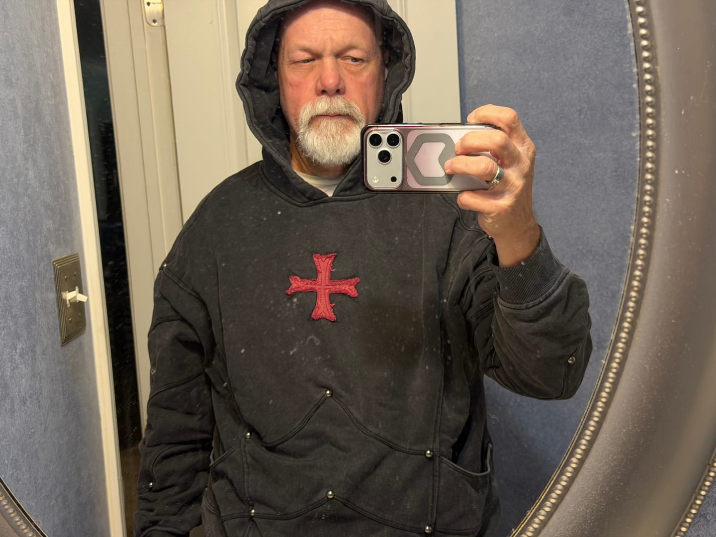 Customer photo review of Crusader Armor Hoodie