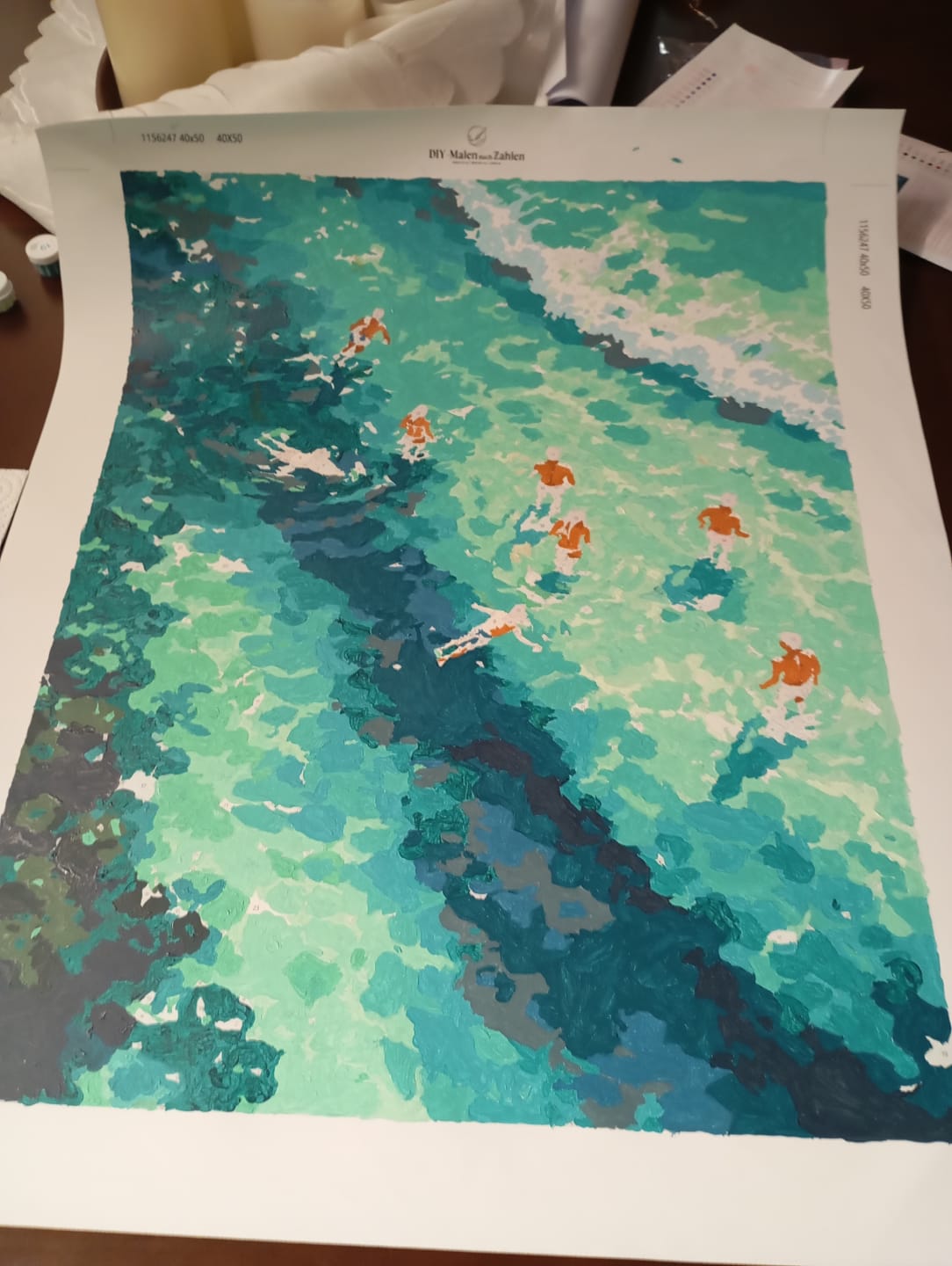 Customer photo review of Malen nach Zahlen - Klares Wasser