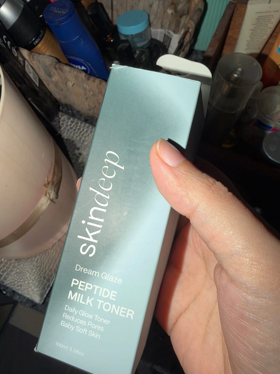 Customer photo review of DREAM GLAZE - Peptide Milk Toner