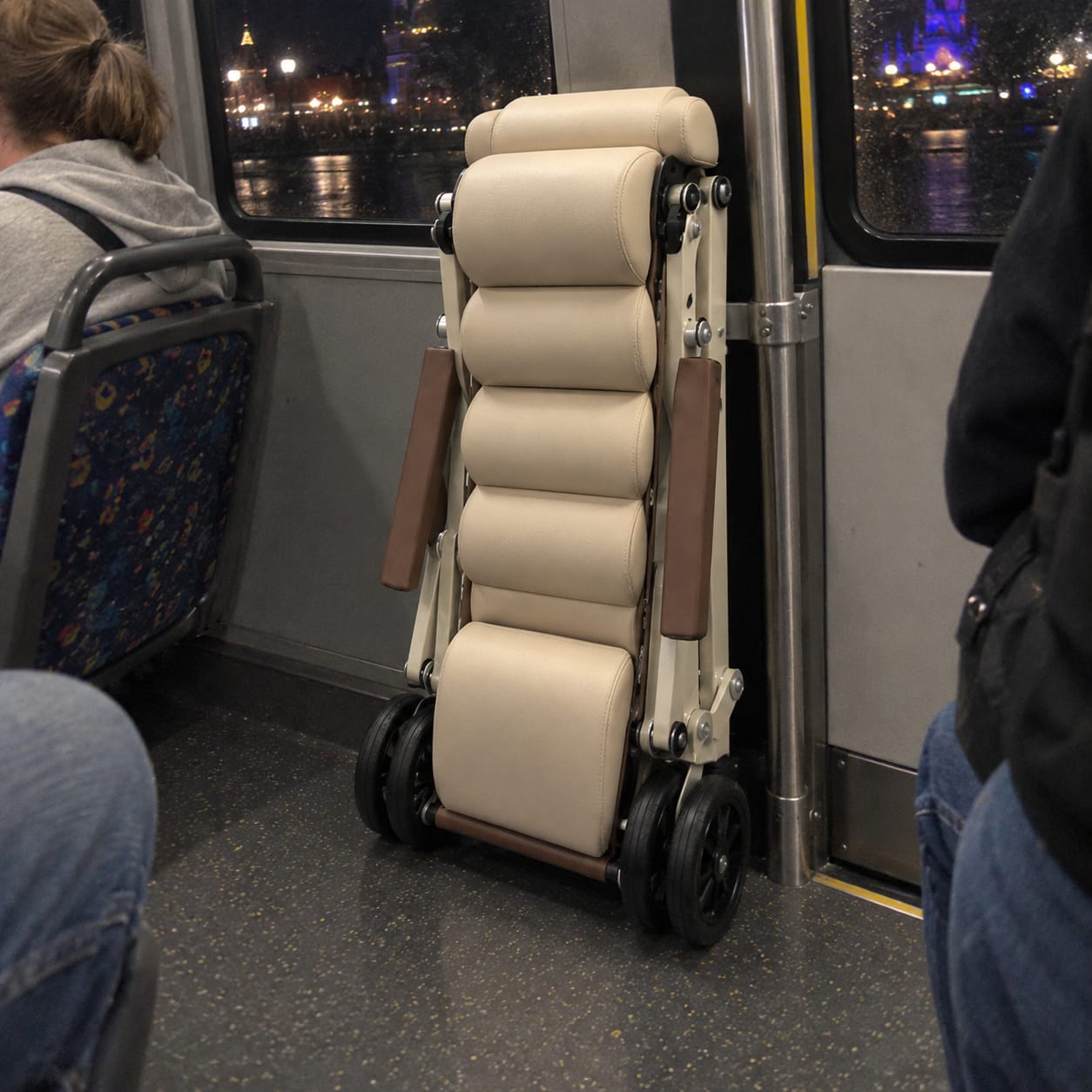 Customer photo review of Folding Transport Chair