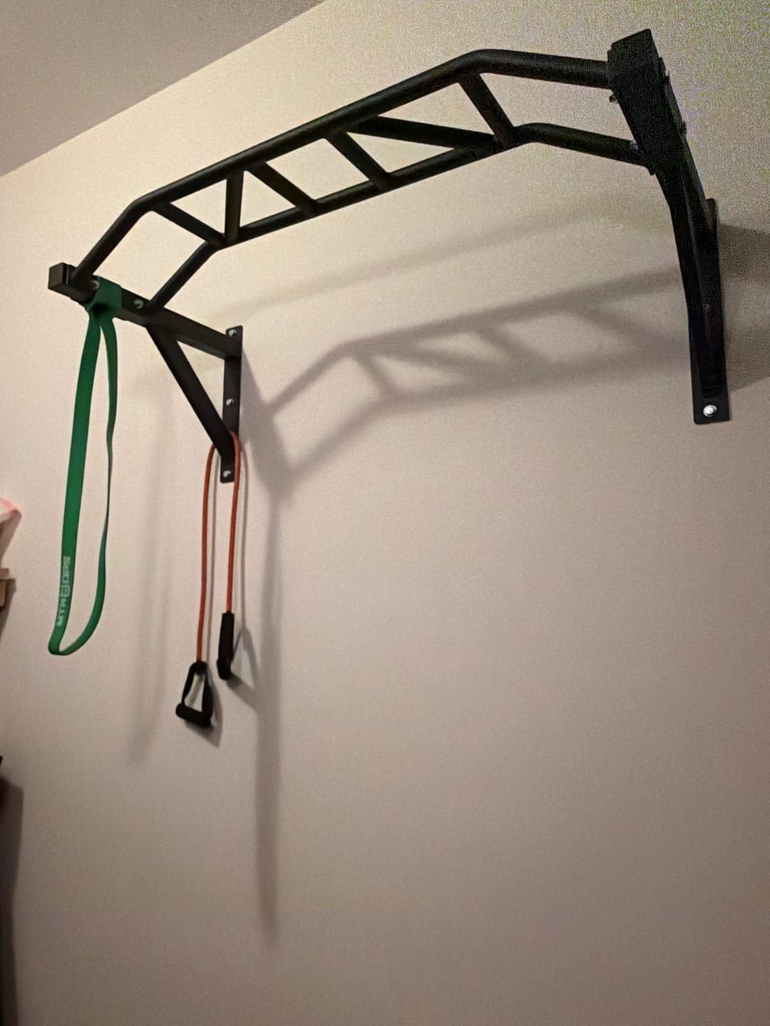 Customer photo review of Gronk Wall Mount Multi-Grip Pull up Bar