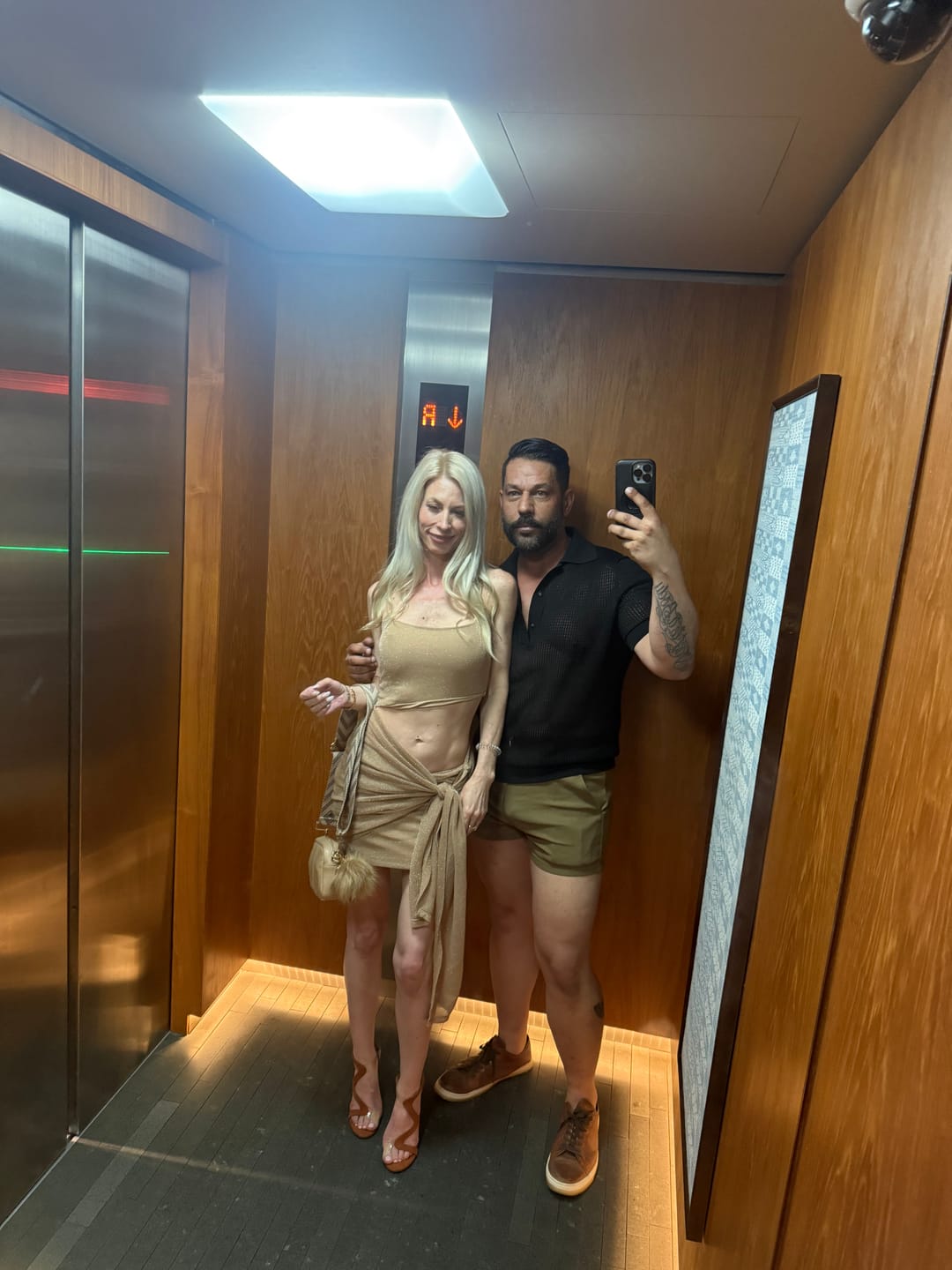Customer photo review of Ultra-Stretch 3" Chino Shorts - Mocha Brown