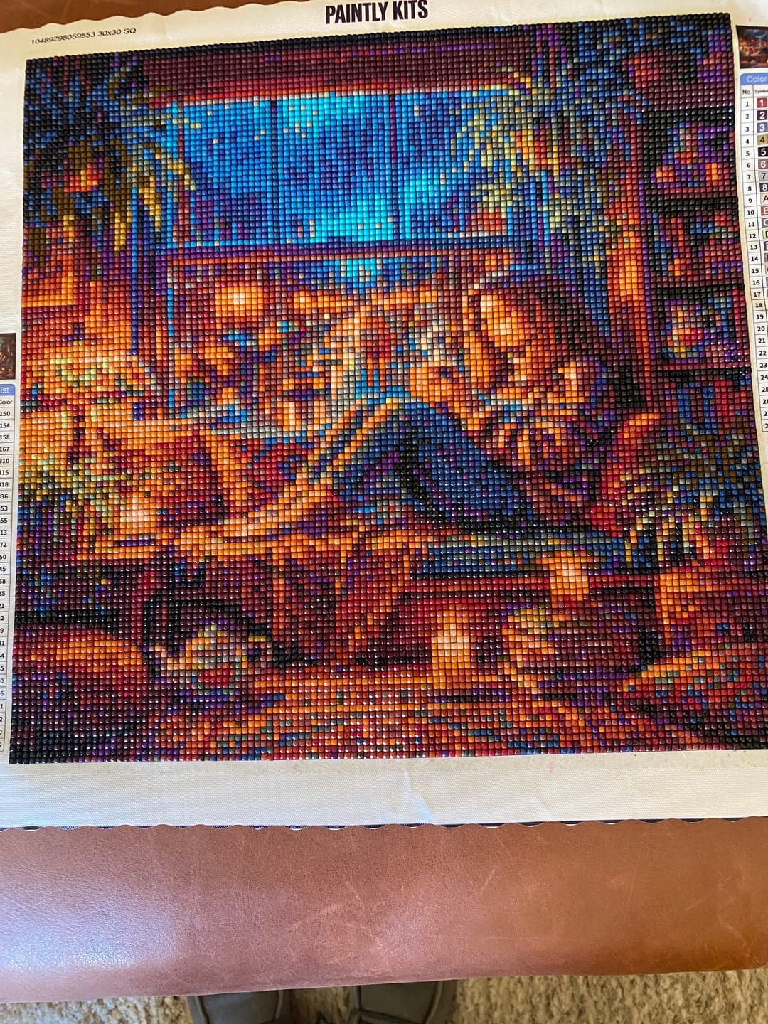 Customer photo review of Rainy Day Window Seat (Diamond Painting)