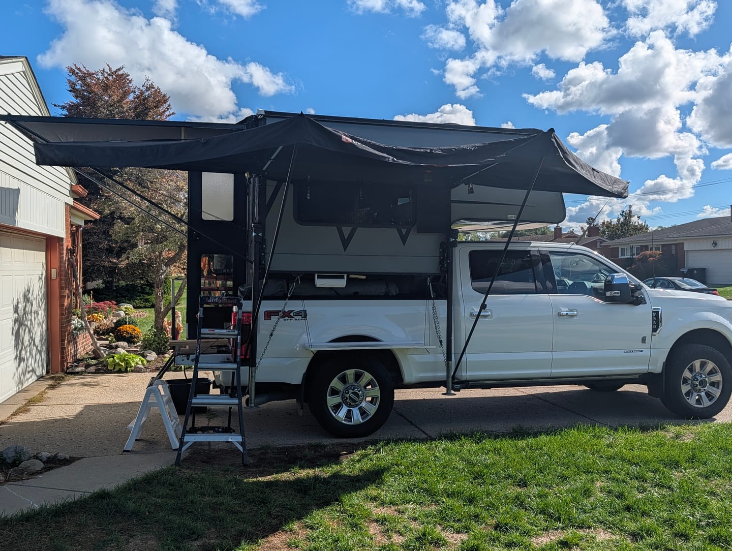 Customer photo review of OPENROAD 180 Free Standing Awning