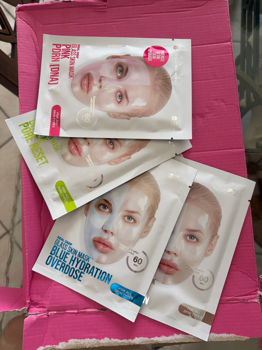 Customer photo review of GlassSkinMask - All in Bundle