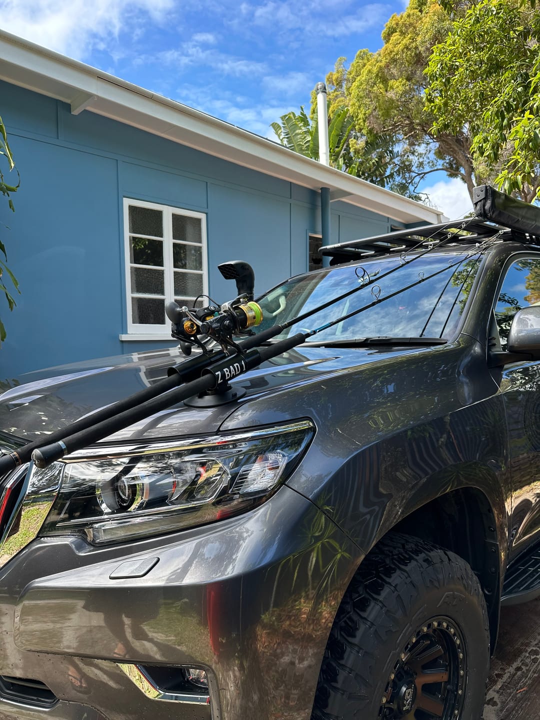 Customer photo review of ZBAD1 - Super Suction Mount Rod Holder