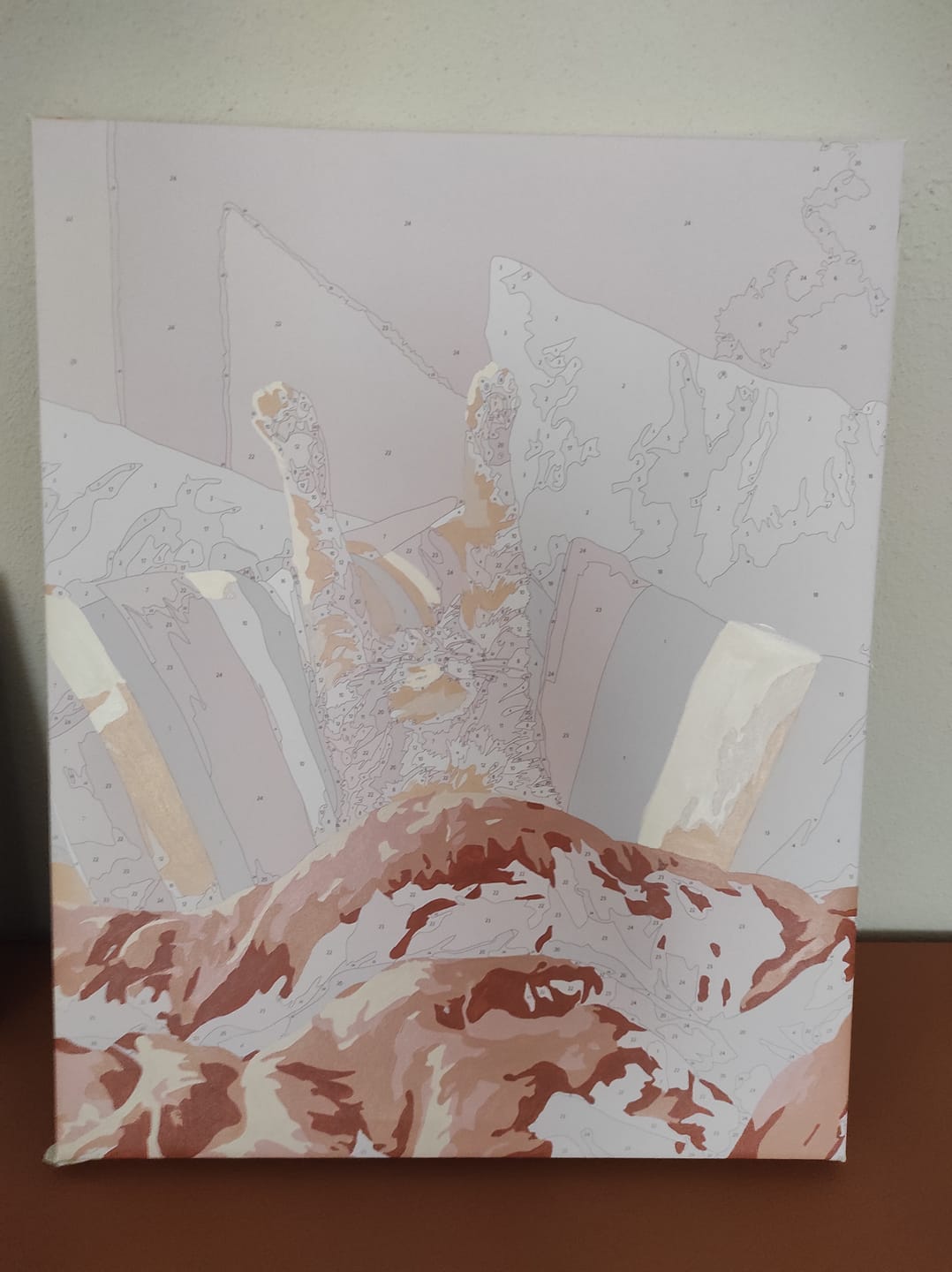Customer photo review of Morning Stretch | Paint by Number