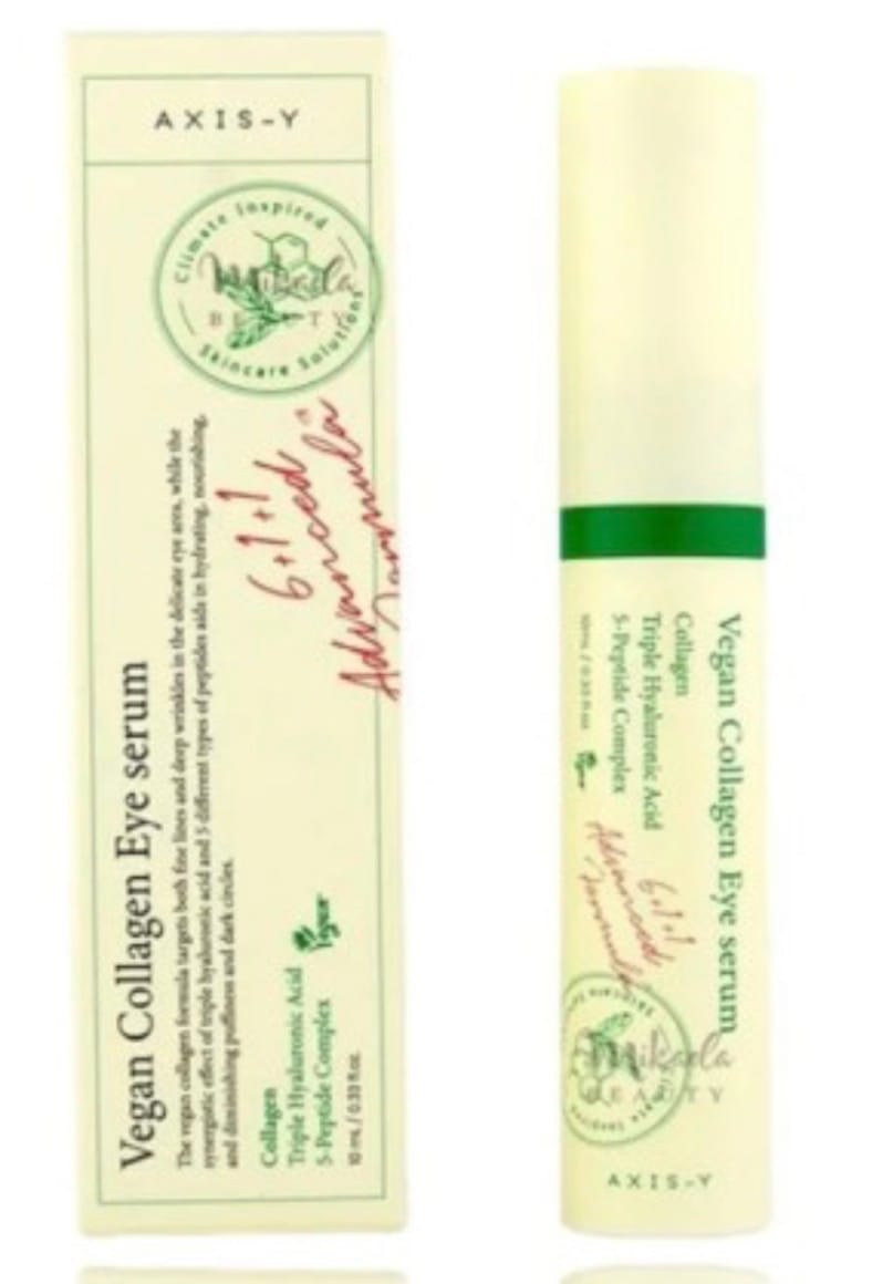 Customer photo review of Peptīdu serums ādai ap acīm un masāžas aplikatoru AXIS-Y Vegan Collagen Eye Serum