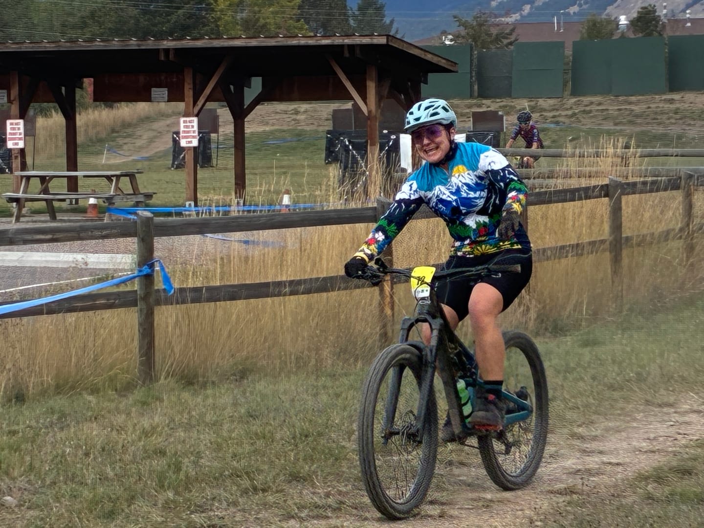 Customer photo review of Half Frame Photochromic Cycling Sunglasses - SP337